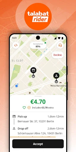 Download Talabat Rider Terbaru – Kirim Pesanan dan Hasilkan Uang - Screenshot 4