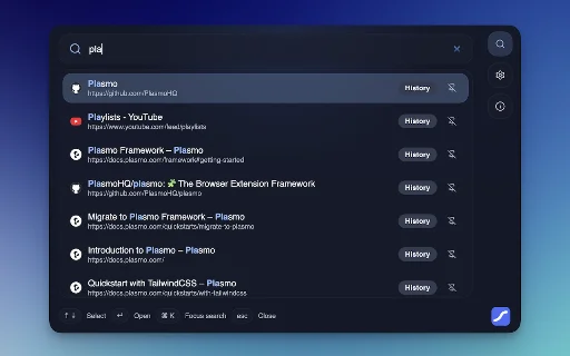 Unduh Chikamichi Terbaru – Command Palette Browser Terbaik - Screenshot 1