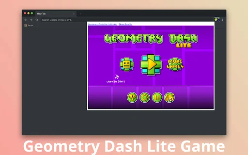 Mainkan Geometry Dash Lite di Chrome – Game Platformer Seru - Screenshot 1