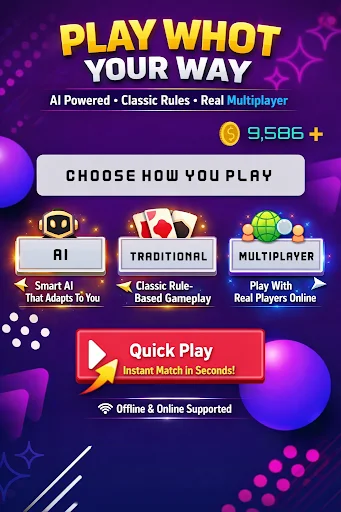 Download Whot! AI – Game Kartu Klasik Terbaru Gratis di Android - Screenshot 1