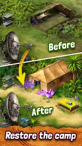 Download Survivors: Match 3・Lost Island – Puzzle Seru Gratis - Screenshot 2