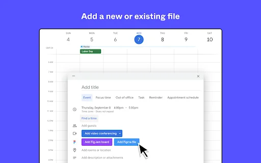 Download Ekstensi Figma untuk Chrome Terbaru – Integrasi Kalender - Screenshot 2
