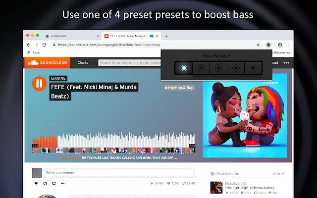 Bass Booster Extreme Chrome – Tingkatkan Kualitas Bass Audio - Screenshot 2