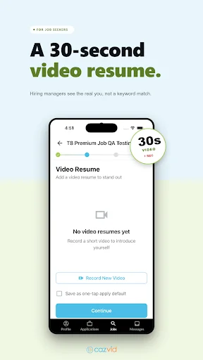 Download CazVid Terbaru – Buat CV Video & Lamar Kerja Cepat - Screenshot 2