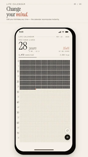 Download Life Calendar APK Terbaru – Visualisasikan Hidup Anda - Screenshot 5
