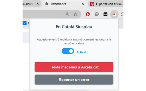 En Català, si us plau: Jelajahi Web dalam Bahasa Catalan Otomatis - Screenshot 2
