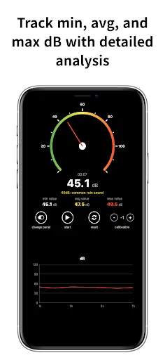 Download Sound Decibel Meter dB Live – Cek Kebisingan Gratis - Screenshot 8