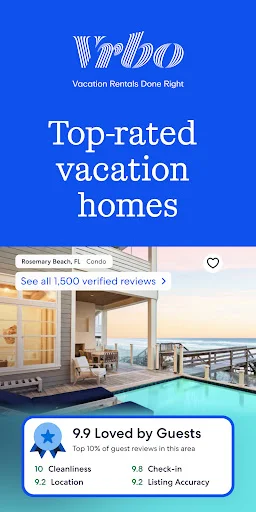Download Vrbo Vacation Rentals Terbaru – Sewa Properti Liburan - Screenshot 1