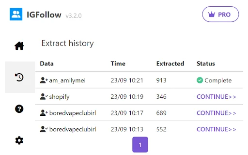 Download IGFollow Terbaru – Ekspor Followers IG ke CSV Gratis - Screenshot 2