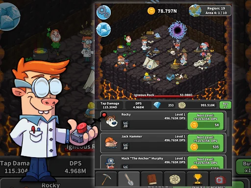 Download Tap Tap Dig Terbaru – Game Idle Clicker Seru Gratis - Screenshot 15
