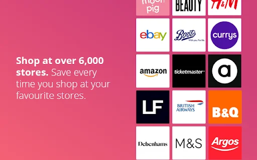TopCashback UK: Dapatkan Cashback & Voucher Belanja Terbaik - Screenshot 1