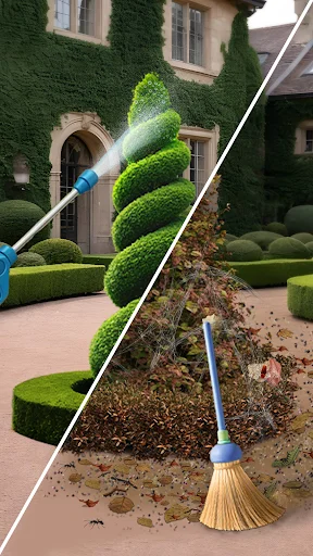 Download Lawn Care ASMR Cleaning Terbaru – Game Simulasi Santai - Screenshot 1
