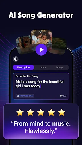Rythmix: AI Music & Song Maker – Buat Lagu AI Keren Instan - Screenshot 1