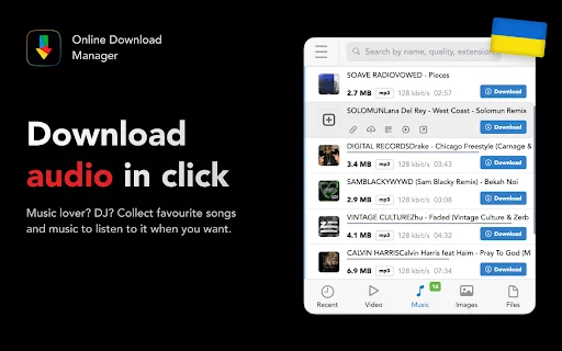 Online Download Manager: Pengunduh Video & Musik Gratis Terbaik - Screenshot 2
