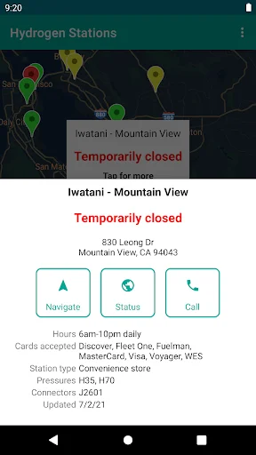 Download Hydrogen Stations USA Terbaru – Temukan SPBU Hidrogen - Screenshot 6