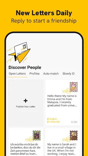 Download Slowly Terbaru – Temukan Sahabat Pena Global Gratis - Screenshot 2
