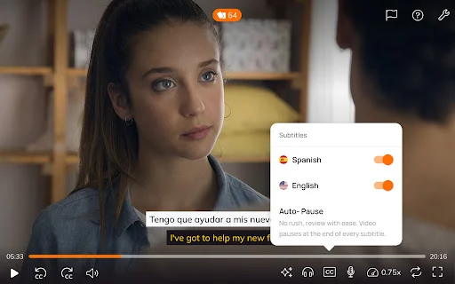 Download Lingopie: Belajar Bahasa Asing dari Film & Serial TV - Screenshot 4