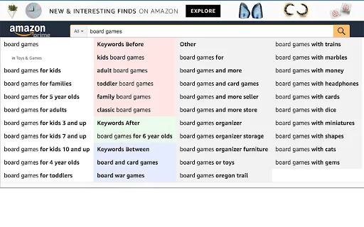 AMZ Suggestion Expander: Riset Kata Kunci Amazon Jadi Mudah - Screenshot 1