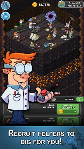 Download Tap Tap Dig Terbaru – Game Idle Clicker Seru Gratis - Screenshot 3