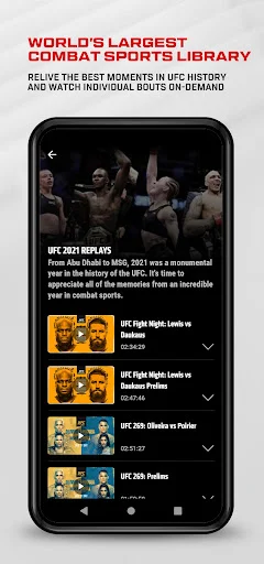 Download UFC Terbaru – Streaming Pertarungan MMA Resmi - Screenshot 4