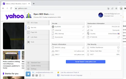 Open SEO Stats: Cek Peringkat & Analisis SEO Website Gratis - Screenshot 2
