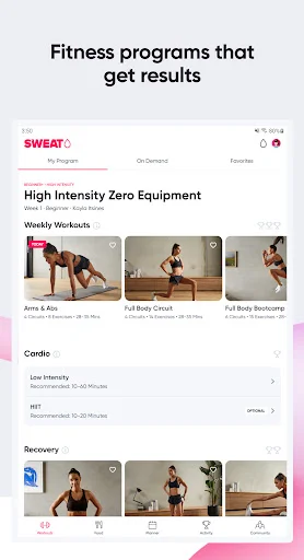 Download Sweat: Fitness App For Women Terbaru – Olahraga di Rumah - Screenshot 10
