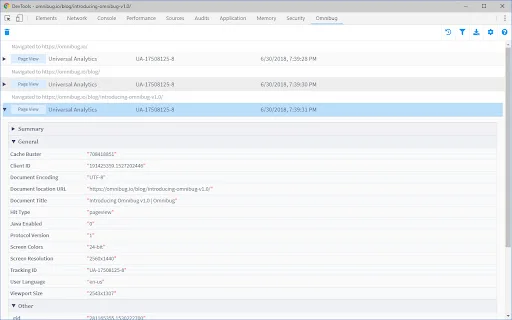 Download Omnibug Terbaru – Debugging Data Marketing Gratis - Screenshot 1