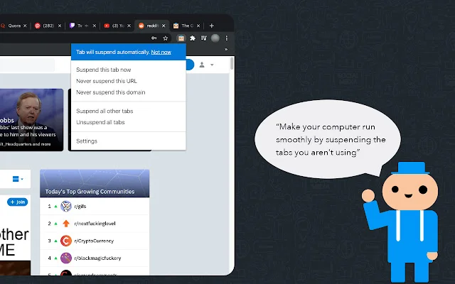 Download The Great Suspender Original – Hemat RAM Chrome Anda - Screenshot 1