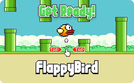 Mainkan Flappy Bird Offline di Chrome – Game Klasik Seru - Screenshot 1