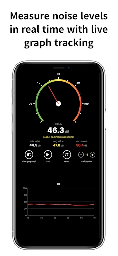 Download Sound Decibel Meter dB Live – Cek Kebisingan Gratis - Screenshot 4