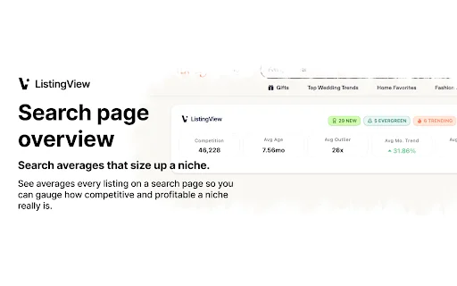 ListingView: Alat Riset Produk Etsy Terbaik untuk Penjual - Screenshot 5