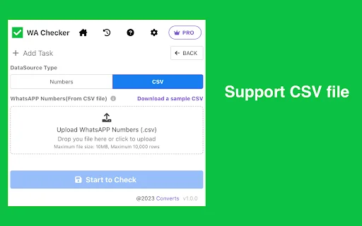 Download WAChecker Terbaru – Verifikasi Nomor WhatsApp Massal - Screenshot 2