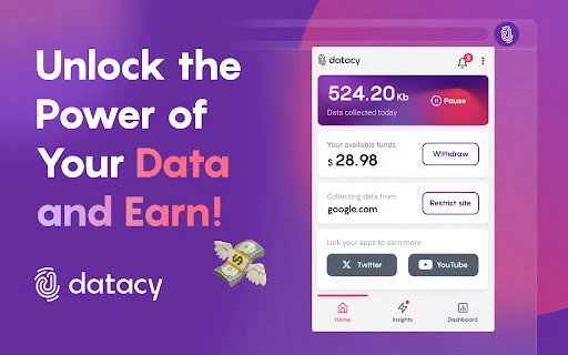 Download Datacy Terbaru – Monetisasi Data Browsing Gratis - Screenshot 1
