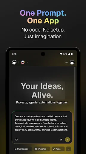 Download Taskade Terbaru – Ubah Ide Jadi Aplikasi AI Gratis - Screenshot 1