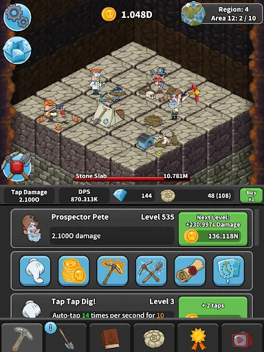 Download Tap Tap Dig Terbaru – Game Idle Clicker Seru Gratis - Screenshot 13