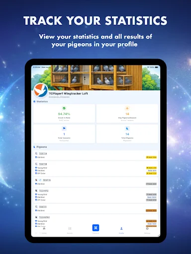 Unduh Wing Tracker Terbaru – Manajemen Balap Merpati Profesional - Screenshot 10