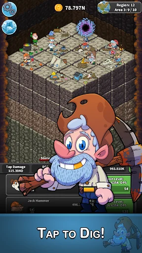 Download Tap Tap Dig Terbaru – Game Idle Clicker Seru Gratis - Screenshot 2
