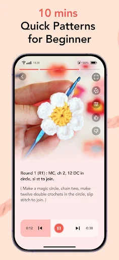 Download YarnPal Crochet untuk Pemula – Tutorial Mudah & Pola Gratis - Screenshot 3