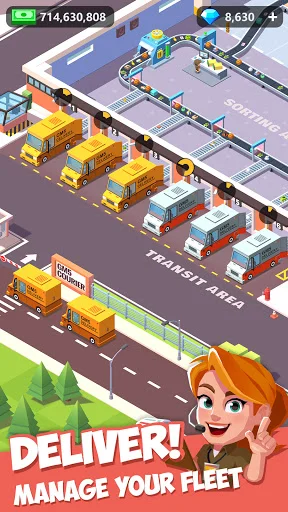 Download Idle Courier Terbaru – Bangun Kerajaan Kurir Anda Gratis - Screenshot 16