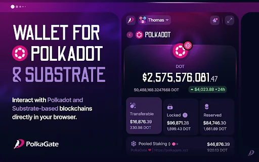 Download PolkaGate Terbaru – Dompet Polkadot Aman & Mudah - Screenshot 1