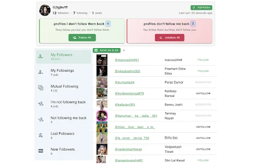 Unfollower Tracker for IG – Pantau Unfollower & Kelola Akun - Screenshot 1