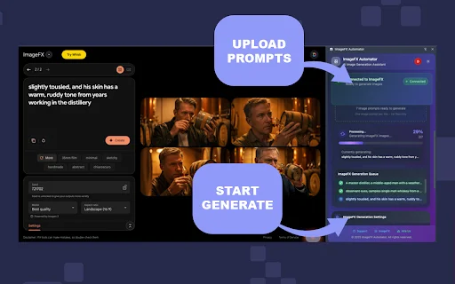Download ImageFX Automator: Generate AI Images in Bulk Easily - Screenshot 2