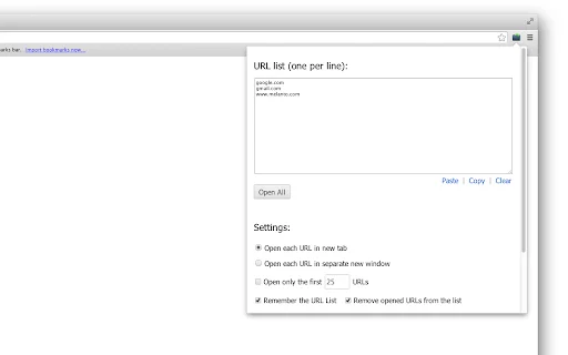 Bulk URL Opener: Buka Banyak Link Sekaligus dengan Cepat - Screenshot 1