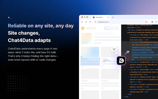 Chat4Data: Scraper Web AI Terbaik Tanpa Coding – Unduh Sekarang - Screenshot 2