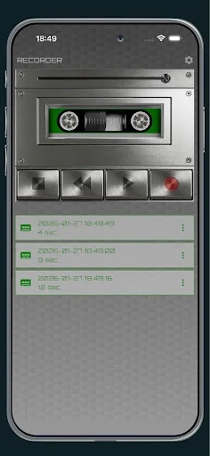 Download Voice Recorder – Retro Tape Terbaru – Rekam Audio Klasik - Screenshot 2