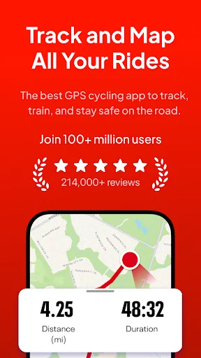 Download Map My Ride Terbaru – Pelacak GPS Sepeda Gratis - Screenshot 1