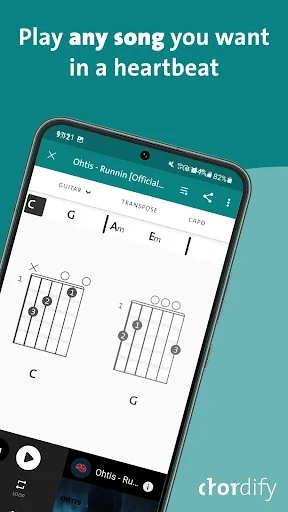 Download Chordify Terbaru – Belajar Kunci Gitar & Piano Gratis - Screenshot 1