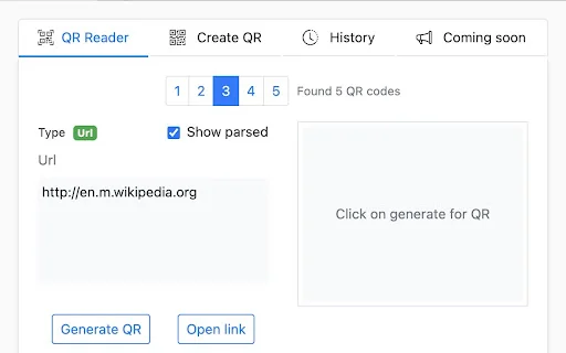 QR Code Reader Chrome: Scan & Buat QR Code Gratis di Browser - Screenshot 1