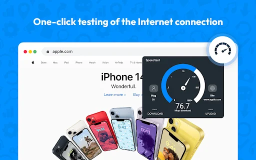 Speed Test for Chrome: Cek Kecepatan Internet Anda Sekarang - Screenshot 1