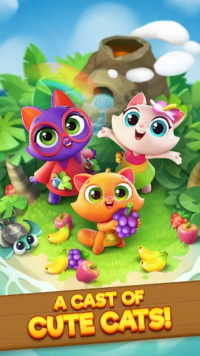 Download Tropicats: Tropical Match3 Terbaru – Game Puzzle Kucing - Screenshot 5